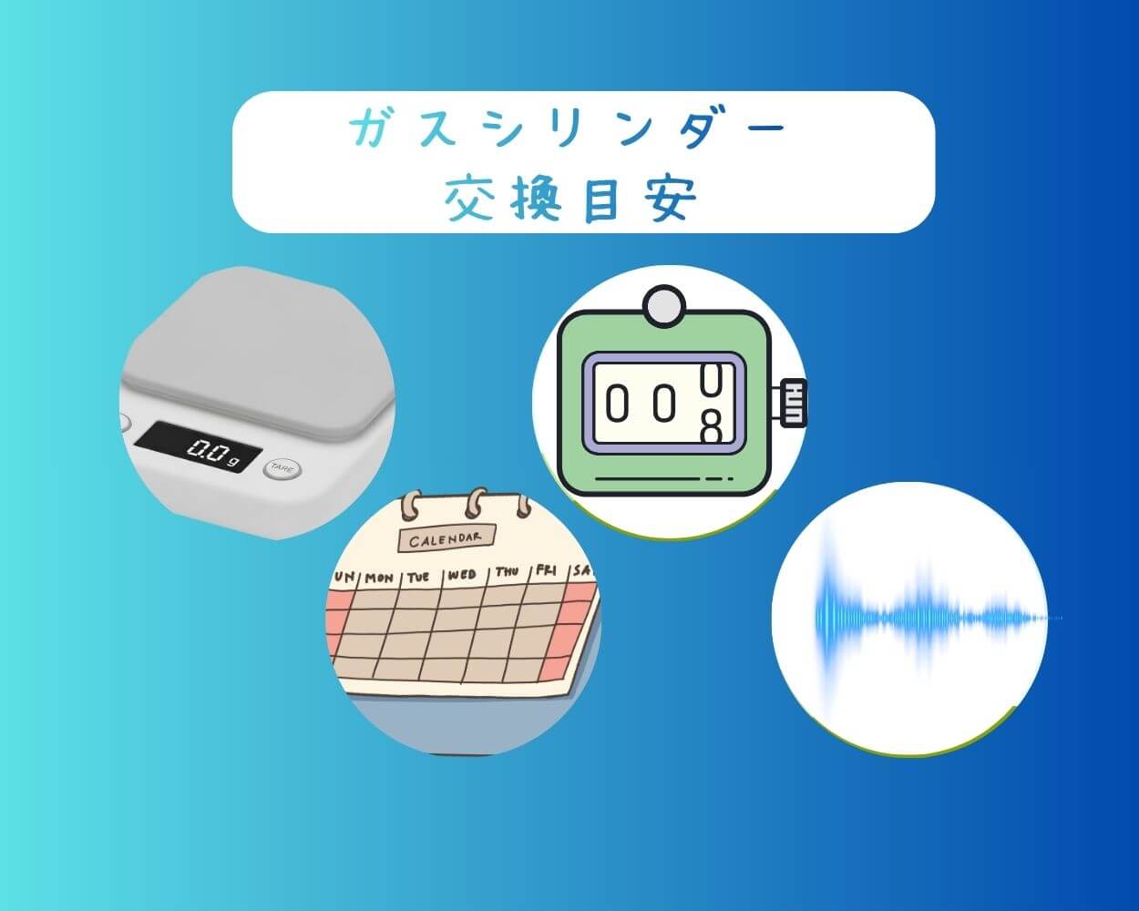 ソーダストリームのガスシリンダー交換目安
